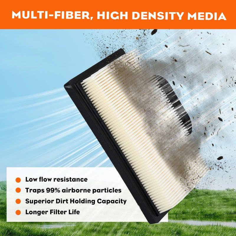 Hipa 499486 698754 Air Filter for Husqvarn YTH2348 John Deere D140 D130 L120 LA145 LA135 LA120 LA130 LA140 LA150 L111 L118 125 Z425 Lawn Mower - Image 4